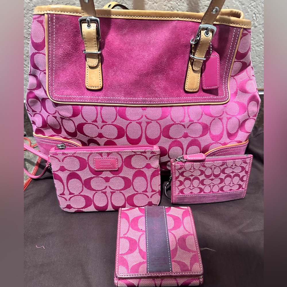 Coach vintage Y2K matching five piece set.